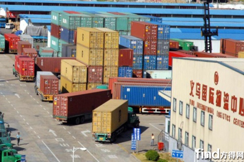 义乌物流中心进出口货值突破4000万美元_方得