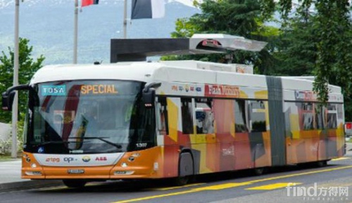 15秒闪速充电 瑞士ABB集团开发新型电动巴士