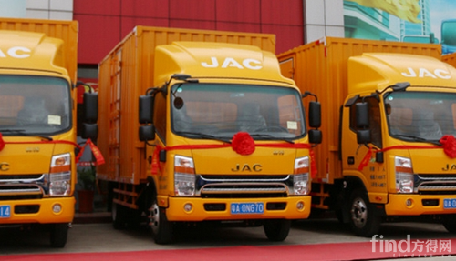 10辆帅铃轻卡交付广州共速达物流_方得网_最