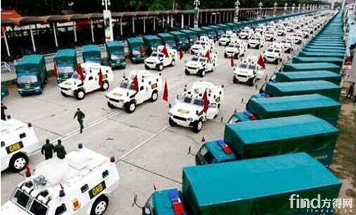 300台JAC军车护航委内瑞拉议会选举_方得网