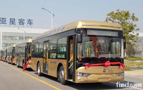 40台亚星新能源公交车交付青岛