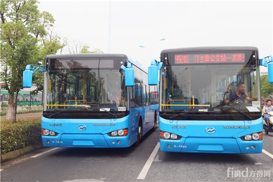 峰会期间服务杭州公共交通的海格KLQ6129公交车