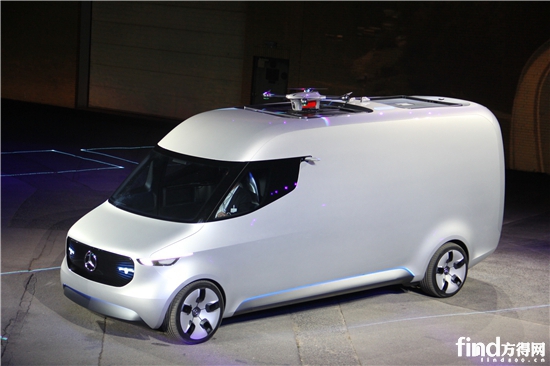 奔驰“威迅” Vision Van概念车，车顶上面的无人机您看到了吗？