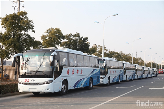 南京中北运通旅游客运公司采购的批量海格车