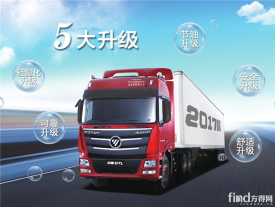 福田欧曼GTL2017款牵引车轻赢上市_方得网_