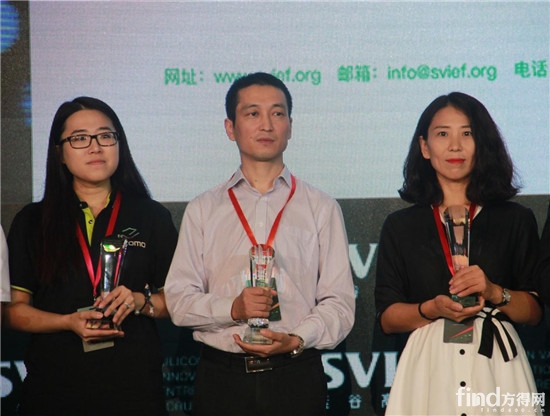 银隆新能源天津分公司常务副总经理王怀斌（中）代表公司上台领奖