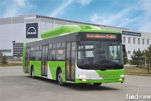 曼恩乌兹别克斯坦工厂生产的天然气公交车