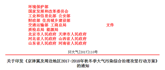 京津冀秋冬大气污染治理方案出台 - 交通政策 
