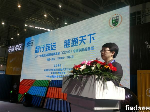 中国国际贸易促进委员会汽车行业分会副会长杨琳女士致辞