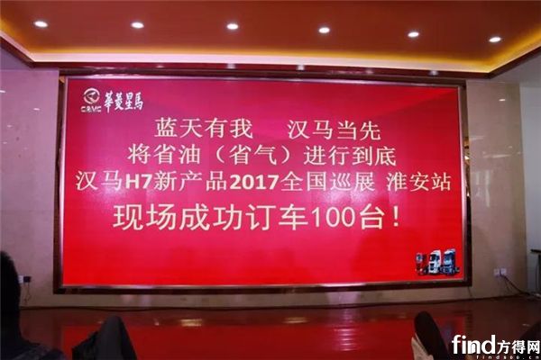 汉马H7新产品巡展淮安获单100辆 (1)