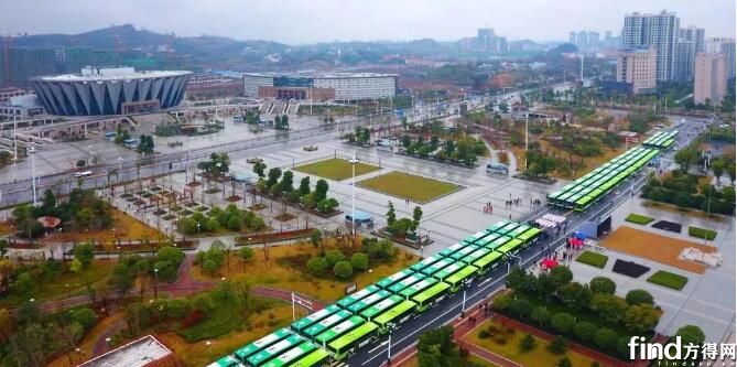 中车电动272辆纯电客车交付邵阳 (2)