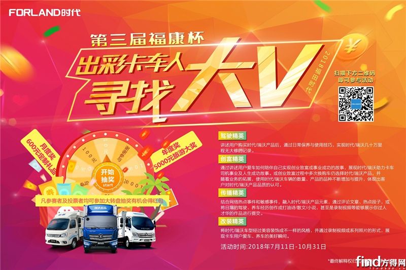 大V请留步！你们就是福田时代要寻找的“出彩卡车人”