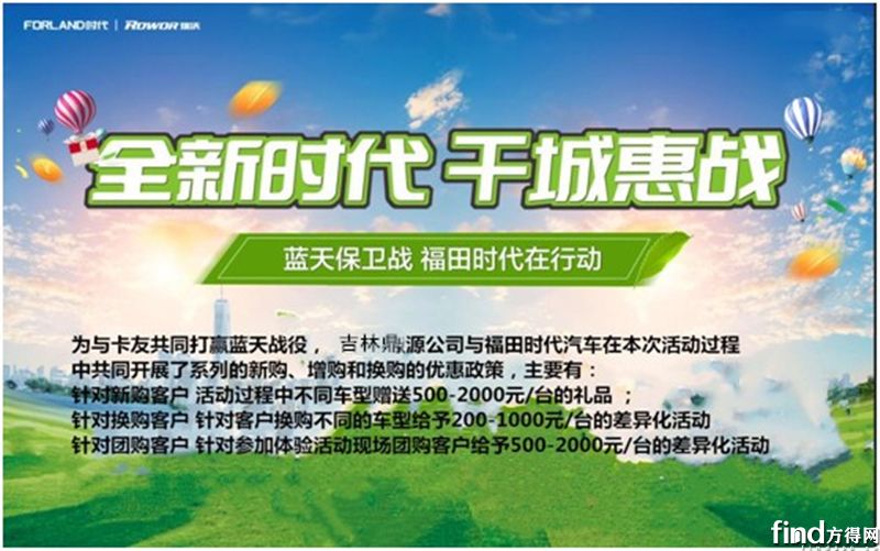 蓝天保卫战 福田时代在行动长春站圆满结束1