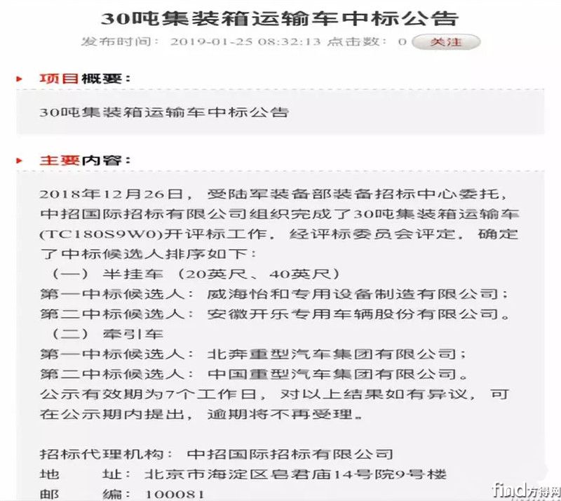 北奔V3ET中标陆军装备部项目 (1)