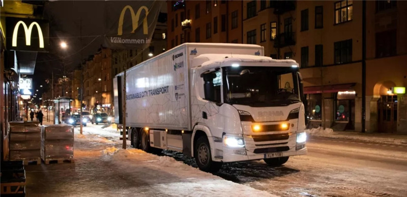 斯堪尼亚混合动力卡车试运行
