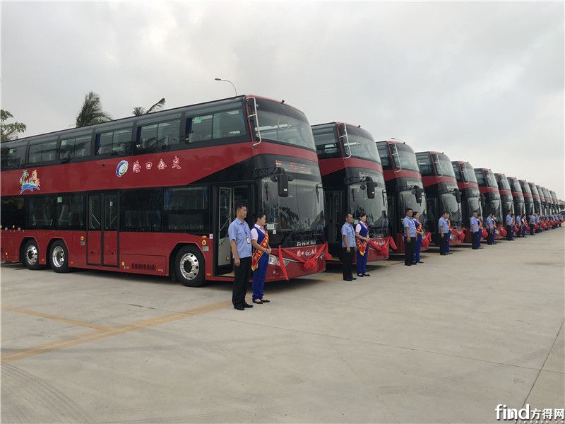 海南省首条纯电动双层巴士观光线路