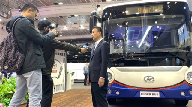 为中国智造代言 苏州金龙海格客车亮相比利时世界客车博览会1355