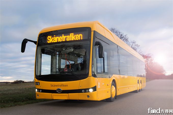 5、在瑞典运行的15米比亚迪纯电动巴士