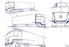 奔驰全新一代纯电动长途卡车将亮相  表现力挑传统卡车