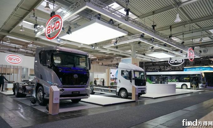 比亚迪携纯电动卡车家族首秀德国交通运输博览会