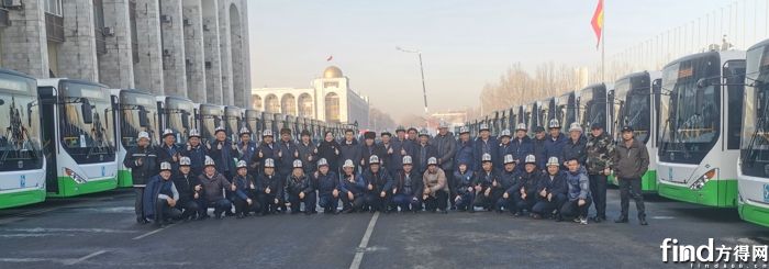 2022年，120台中通天然气公交客车交付比什凯克公交公司
