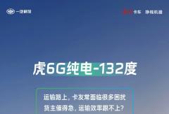 破解运输痛点！虎6G纯电“货”力全开！