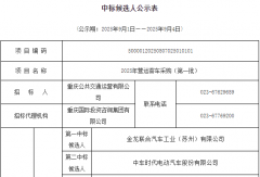 海格/中车/福田争抢超7800万客车招标项目！谁能拿下？