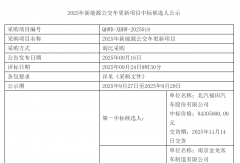 450辆新能源公交车项目中标候选人公示