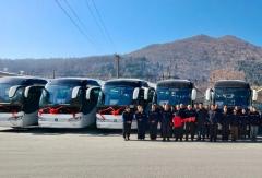 绿色客车驶入长白山麓 福田欧辉11米纯电城间客车交付白山市