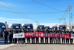 玉柴大马力牵引车动力批量交付内蒙古物流客户