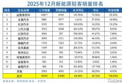 新能源轻客2025超30万辆！远程月销首破1万夺冠