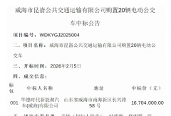20辆电动公交车中标结果揭晓！