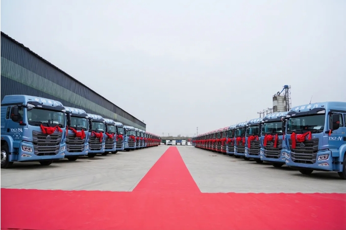 60台交付 重汽豪沃TX燃气车开年即冲刺！