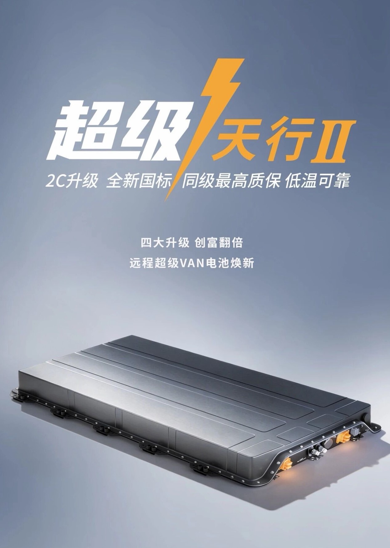 四大升级，创富翻倍！远程超级VAN焕新“超级天行二代”电池