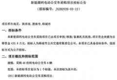 新一批新能源公交车招标！