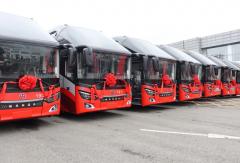 奇瑞万达400台定制朝觐大巴发运仪式圆满完成