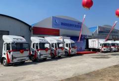 潍柴蓝擎新能源冷藏车批量交付大客户，擎领东北冷链高质量发展新征程！