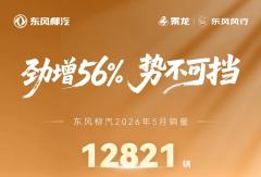 劲增56% | 2026年东风柳汽销量稳健增长！