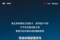 领途，一款“掌控力”极强的轻卡！