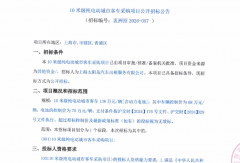 2760万元！招标20辆纯电动客车