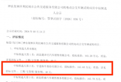 宇通拟中标纯电动公交采购项目