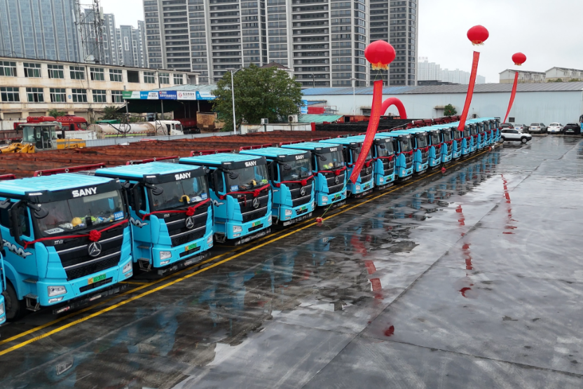 三一重卡×卓新物流|150台电动重卡战略签约